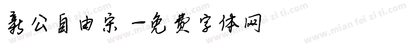 新公自由宋 字体转换